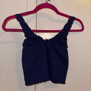 Blue Urban Outfitters Tank with Ruffled Straps